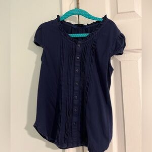 Polo Navy blue blouse, girls size 7